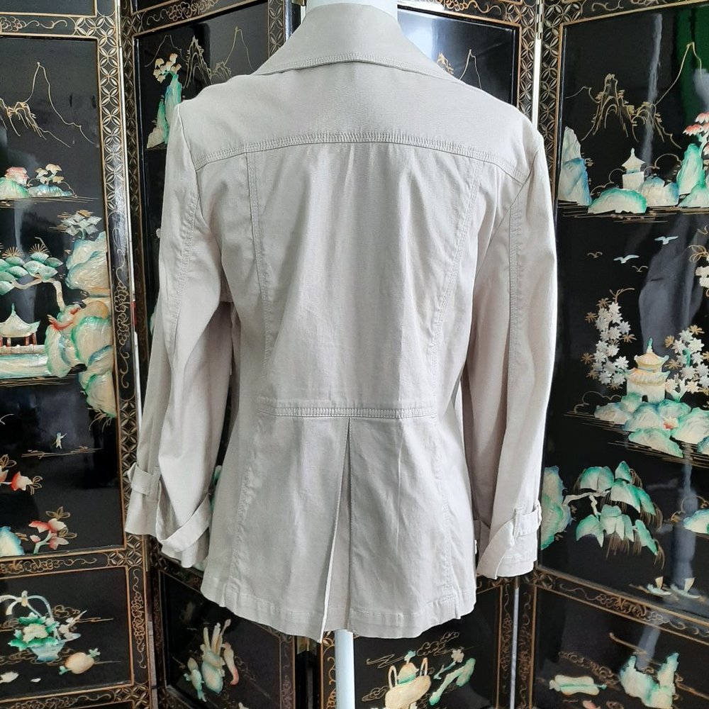 Lightweight Khaki Double-Breasted Jacket - image 4